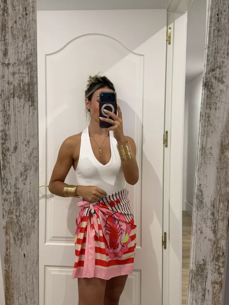 Falda pareo corta cangrejo