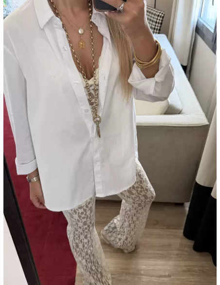 Conjunto Mallorca encaje beige
