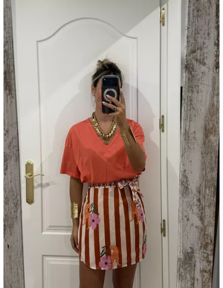 Camiseta Oslo anaranjada
