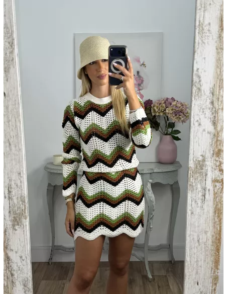 Gorro playero beige