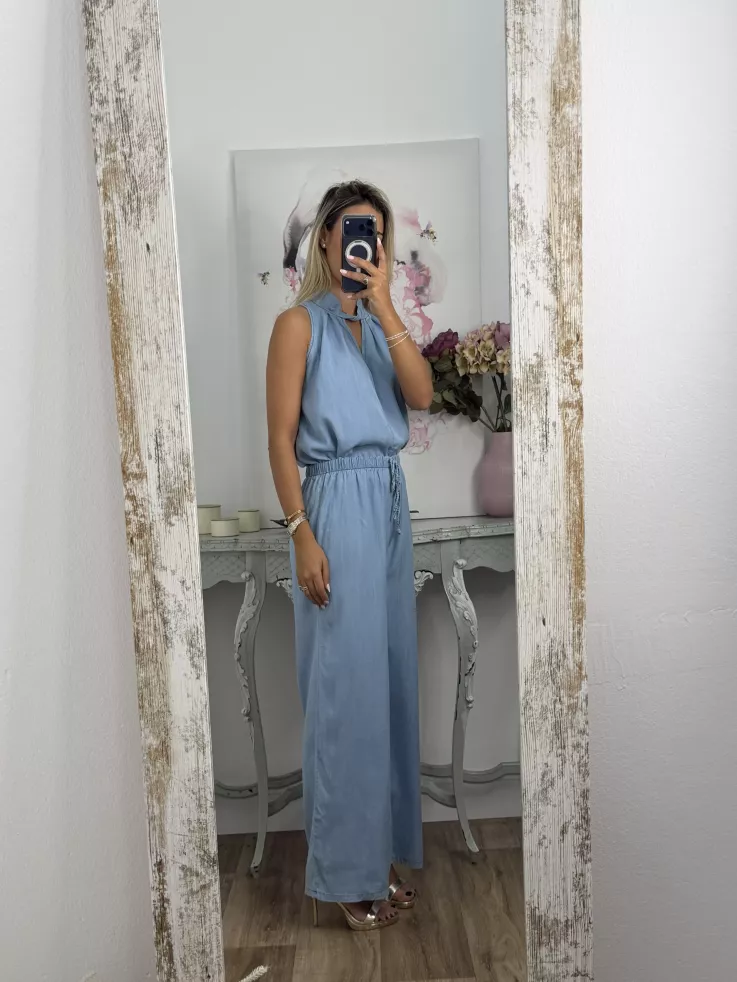 Pantalón Antonella denim claro