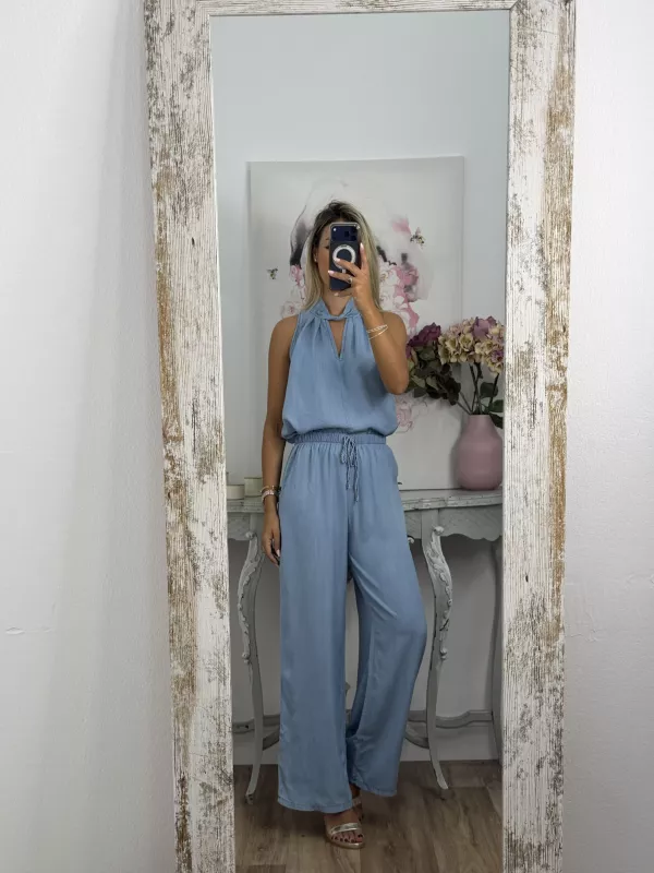 Pantalón Antonella denim claro