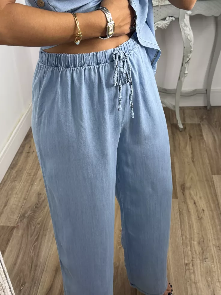 Pantalón Antonella denim claro