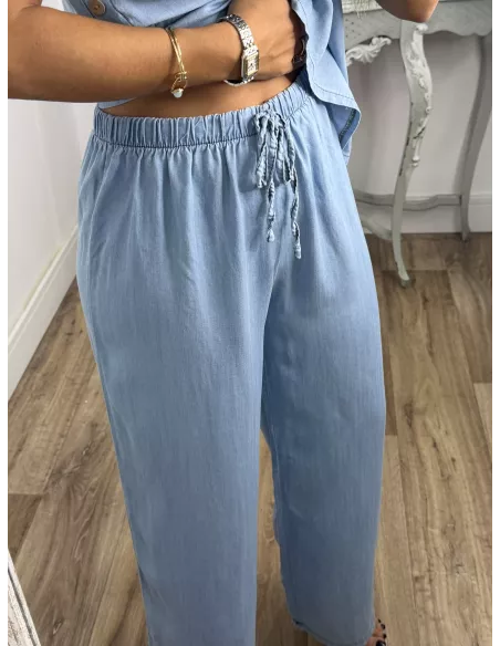 Pantalón Antonella denim claro