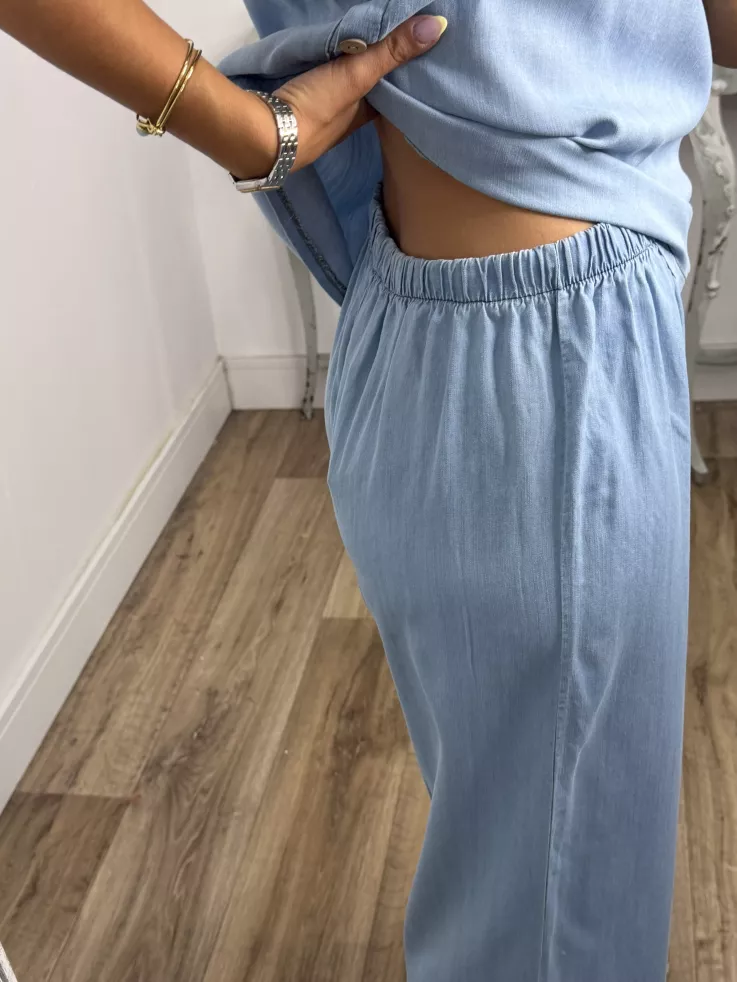 Pantalón Antonella denim claro