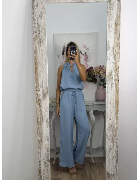 Top perkins denim claro