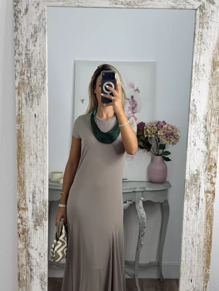 Vestido Mia taupe