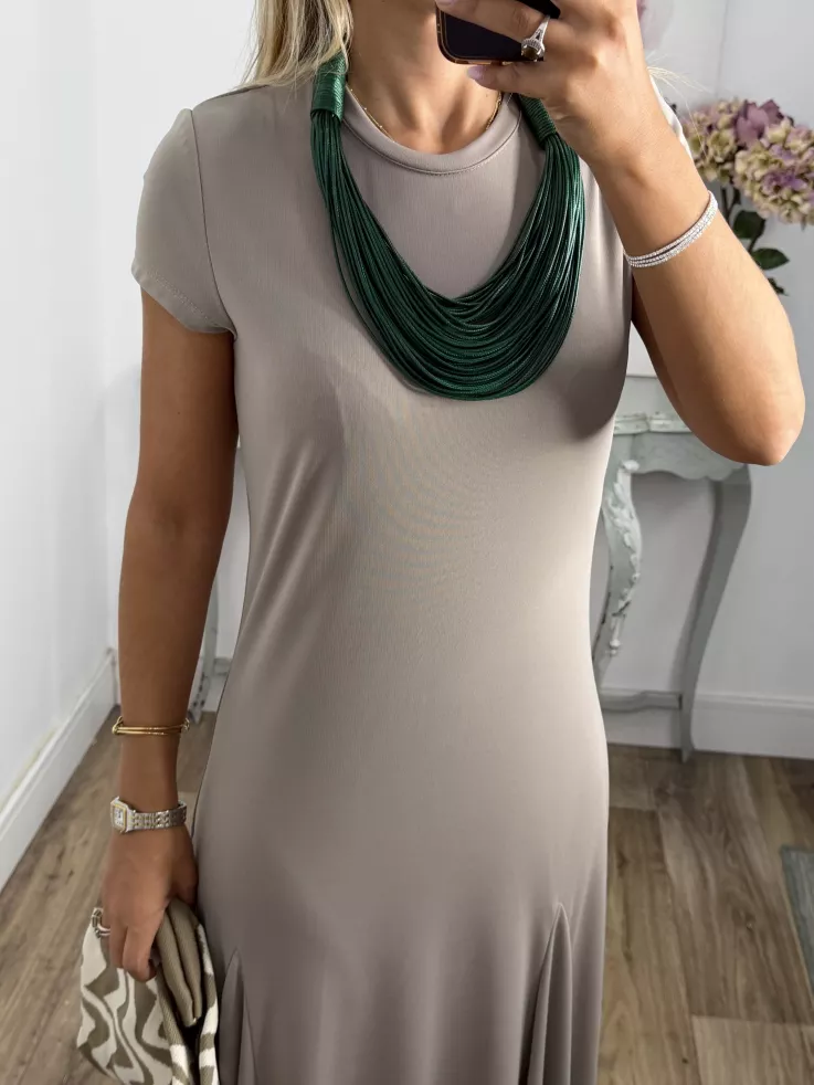 Vestido Mia taupe
