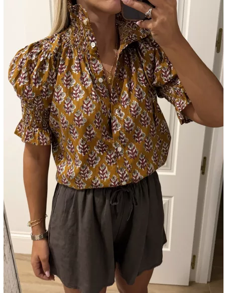Camisa India mostaza