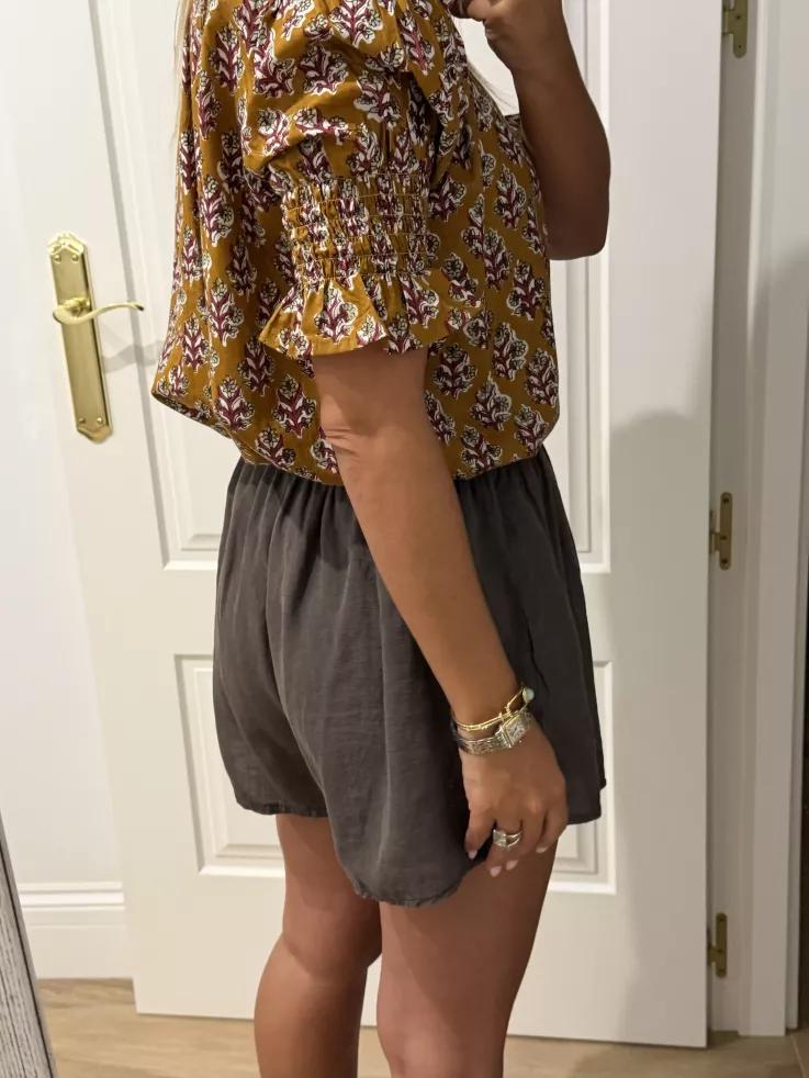 Camisa India mostaza