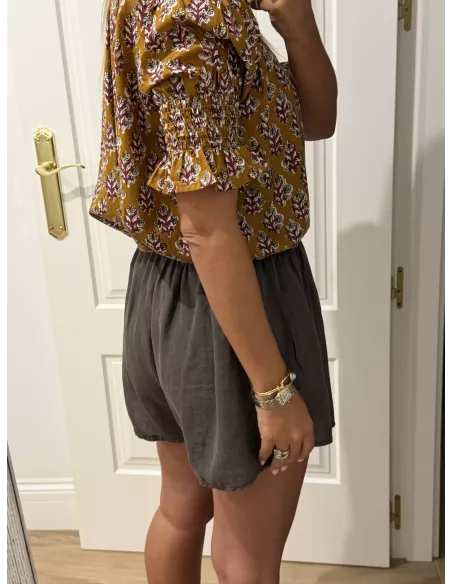 Camisa India mostaza