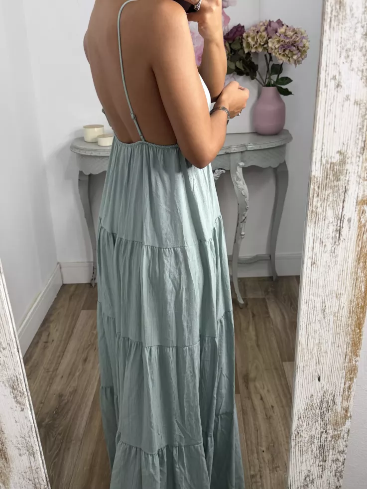 Vestido broche Sol verdeagua