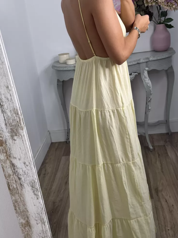 Vestido broche Sol amarillo