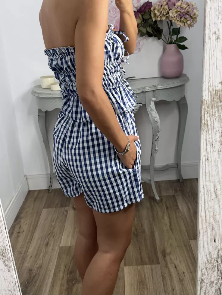 Conjunto Valeria cuadros azul