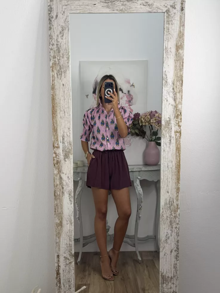 Short fluido berenjena