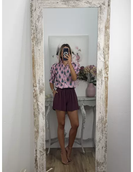 Short fluido berenjena