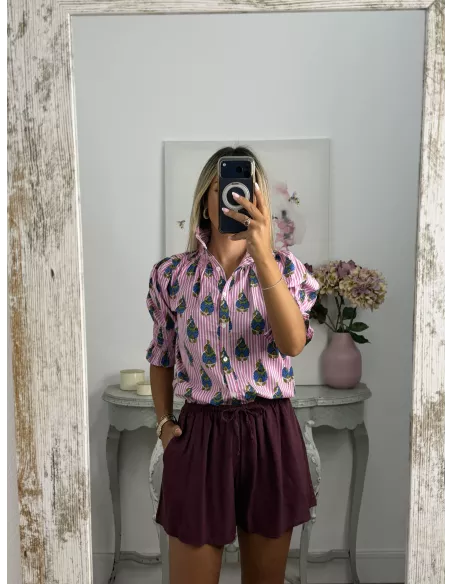 Short fluido berenjena