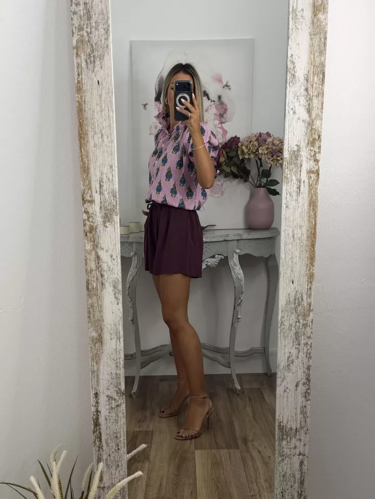 Short fluido berenjena