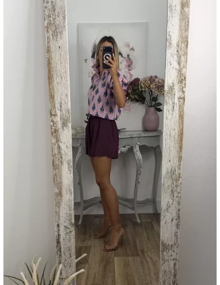 Short fluido berenjena