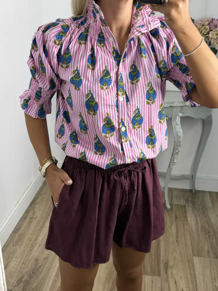 Short fluido berenjena