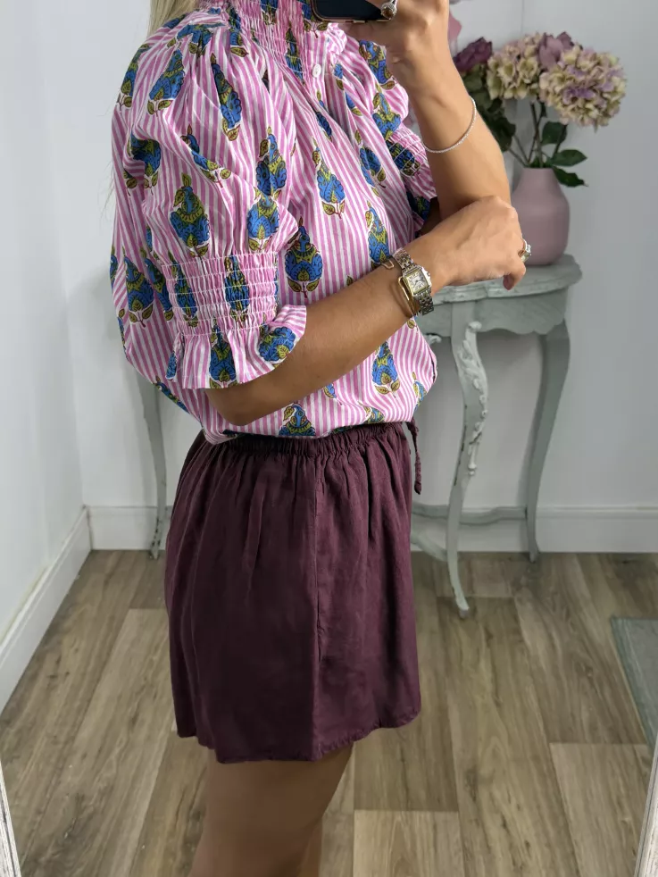 Short fluido berenjena