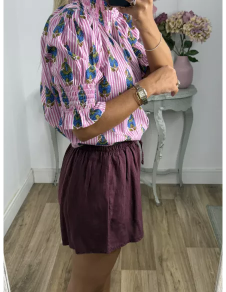 Short fluido berenjena
