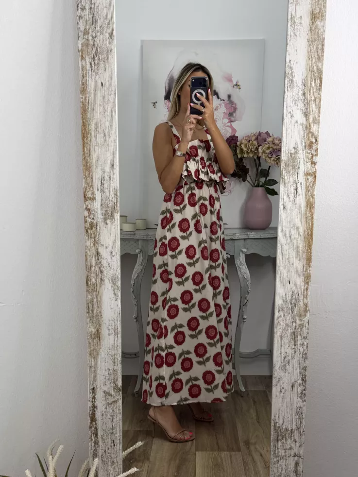 Vestido Niza blanco flores