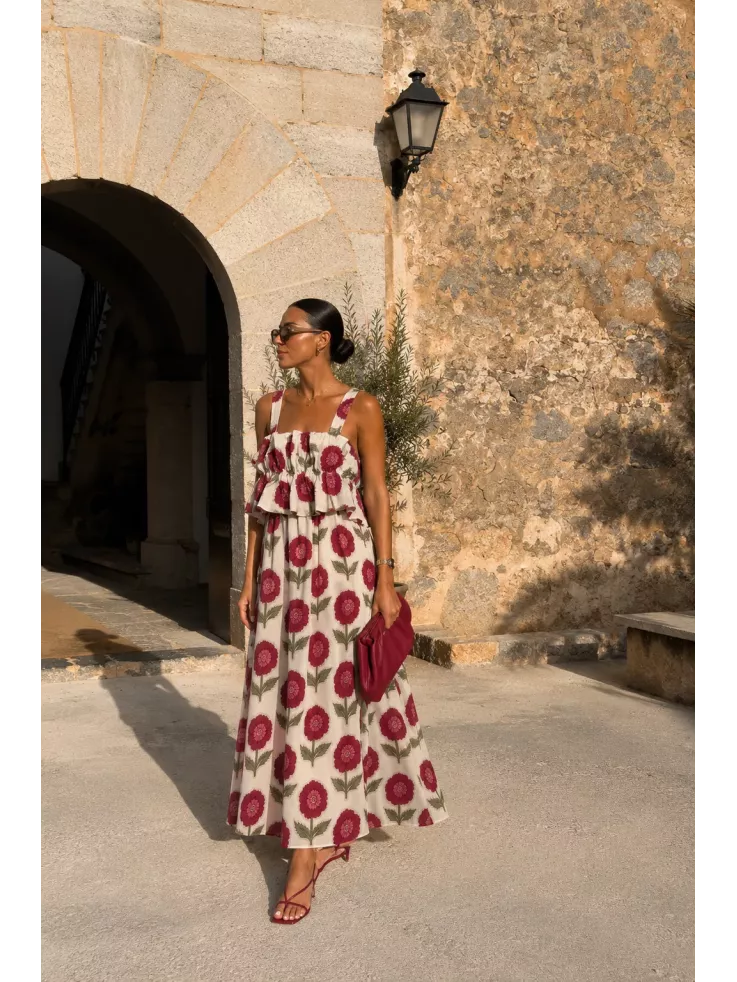 Vestido Niza blanco flores