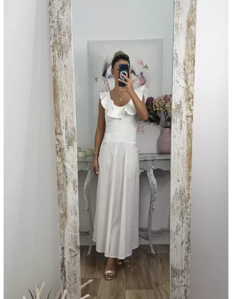 Vestido Coímbra blanco