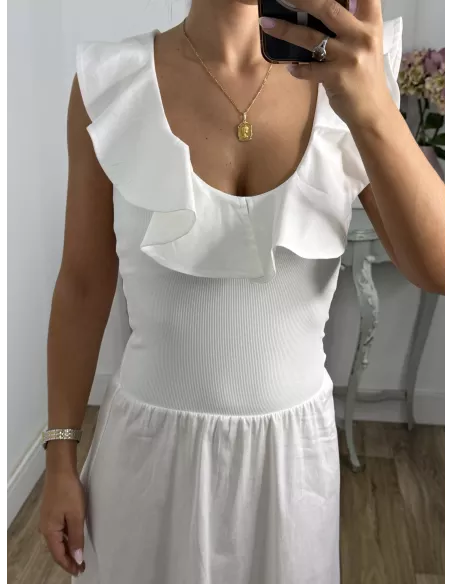 Vestido Coímbra blanco