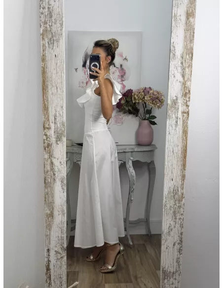 Vestido Coímbra blanco
