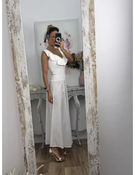 Vestido Coímbra blanco