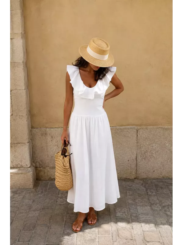 Vestido Coímbra blanco