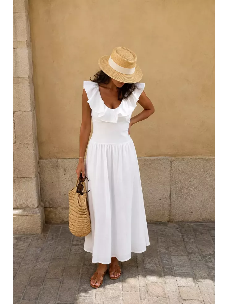 Vestido Coímbra blanco