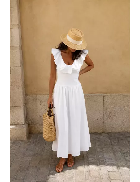 Vestido Coímbra blanco
