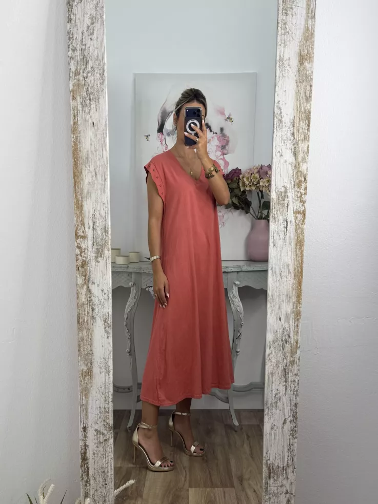 Vestido Daniela estrella coral