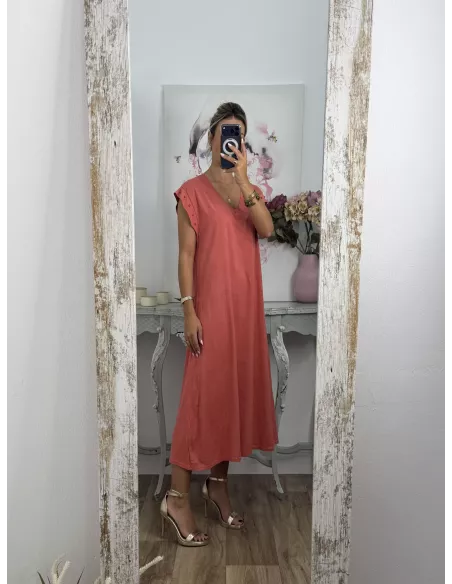 Vestido Daniela estrella coral