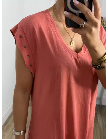 Vestido Daniela estrella coral