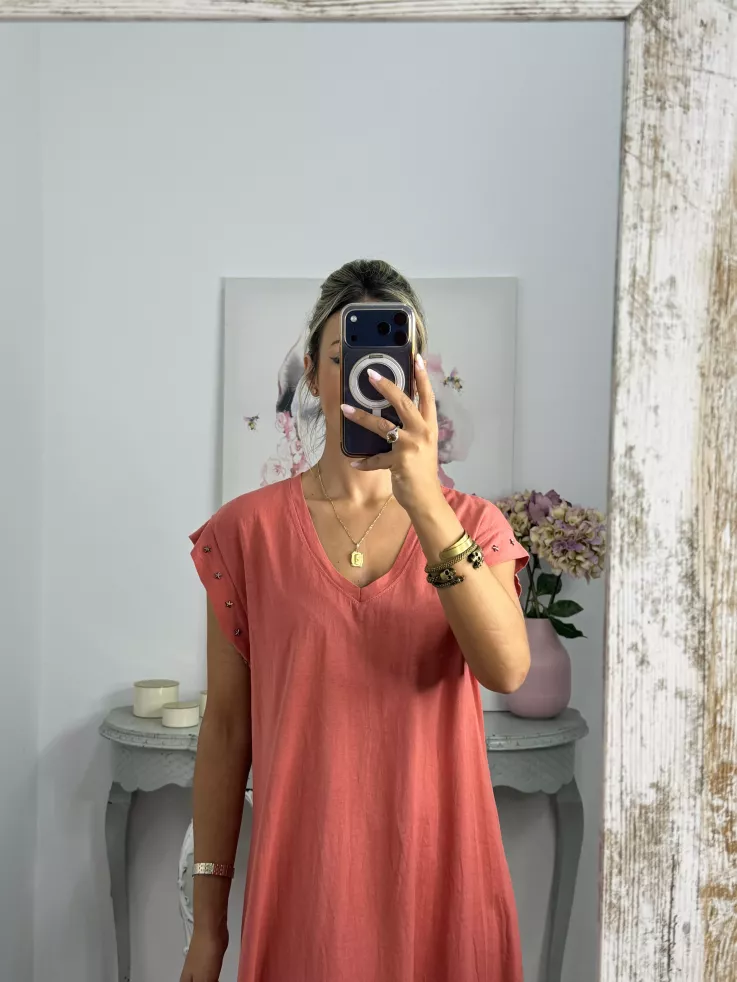 Vestido Daniela estrella coral