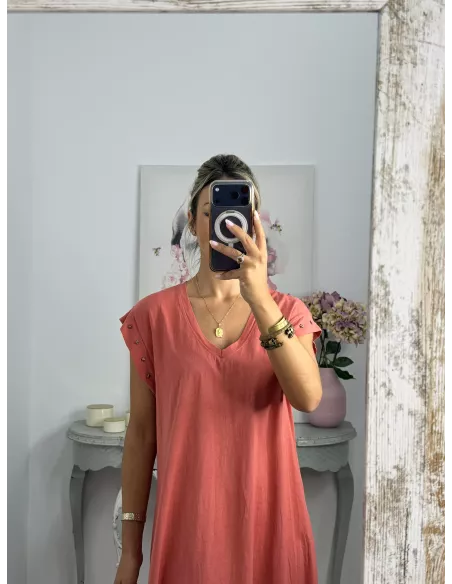Vestido Daniela estrella coral