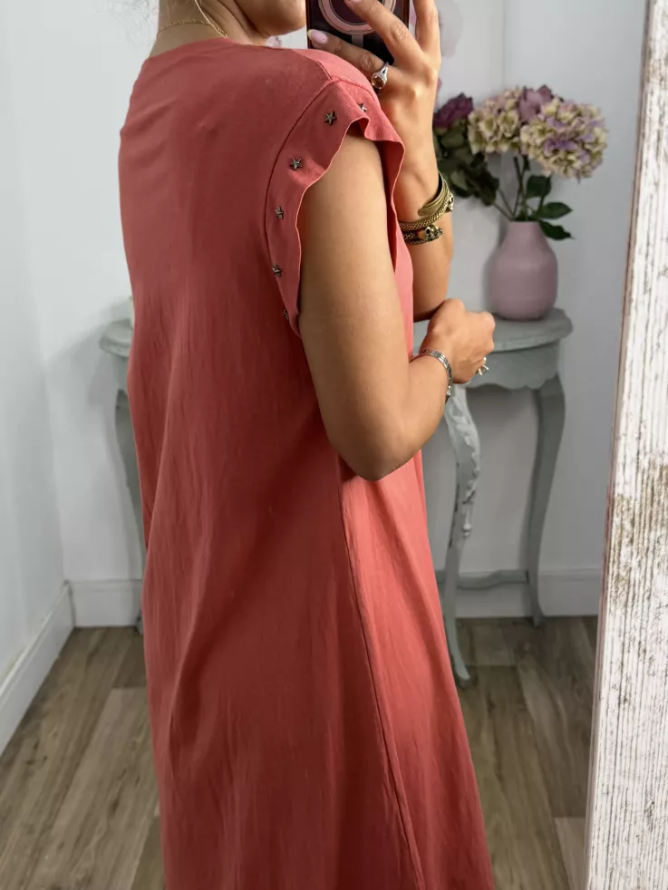 Vestido Daniela estrella coral