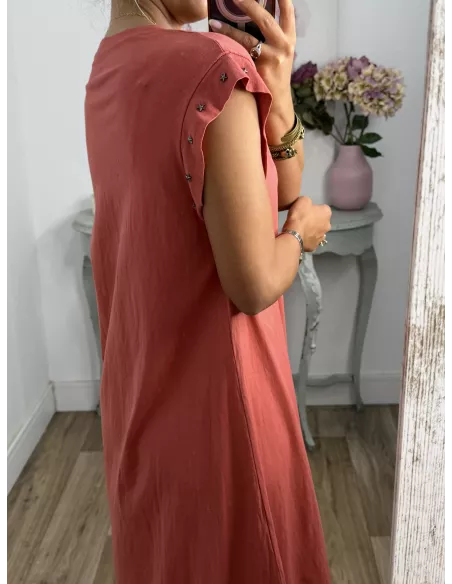 Vestido Daniela estrella coral