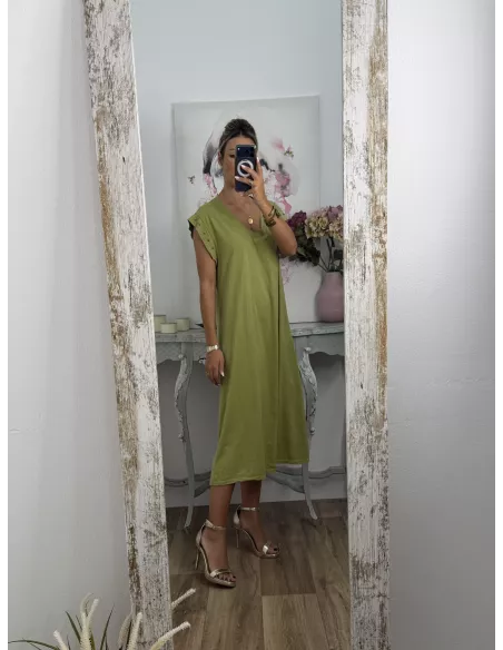Vestido Daniela estrella verde