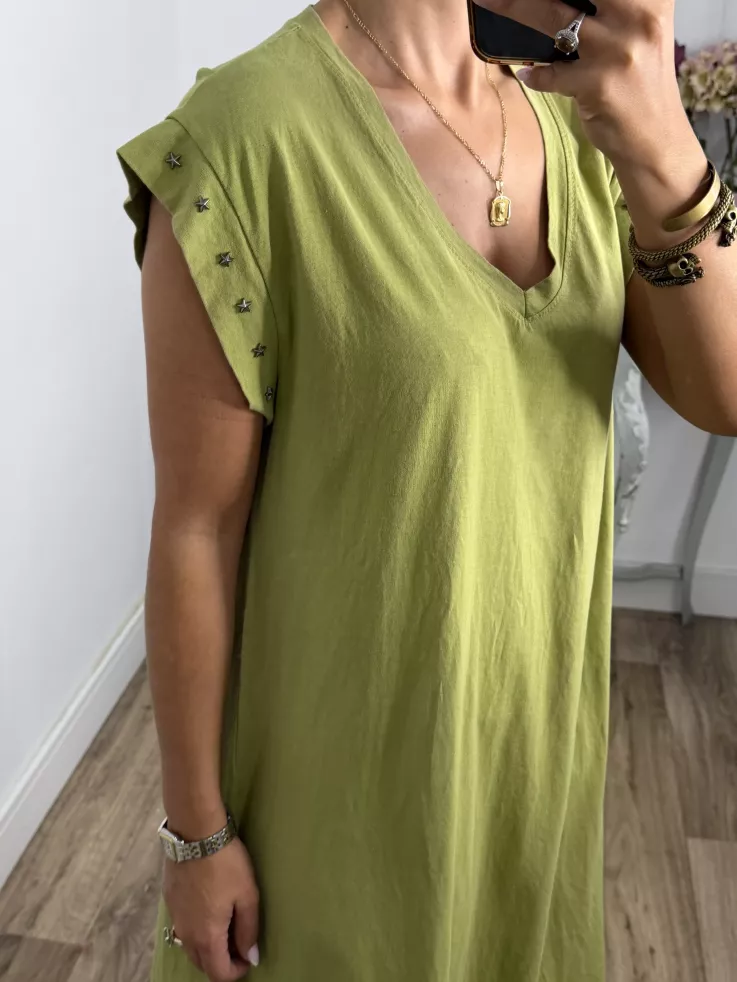 Vestido Daniela estrella verde