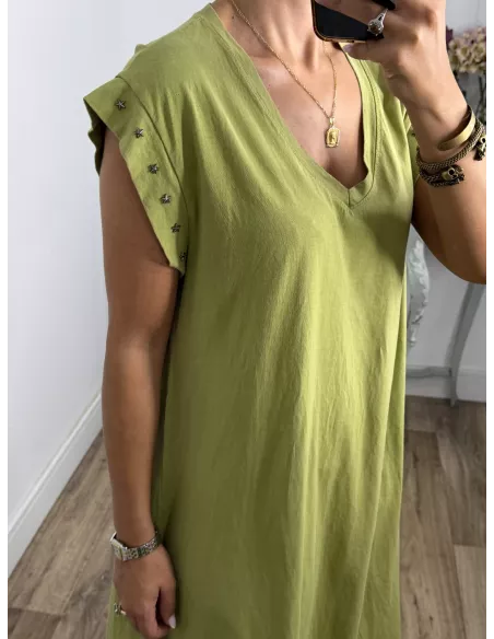 Vestido Daniela estrella verde