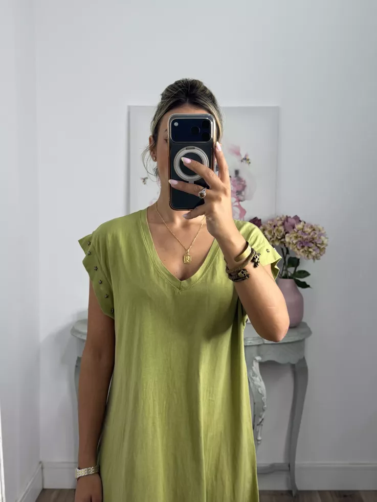 Vestido Daniela estrella verde