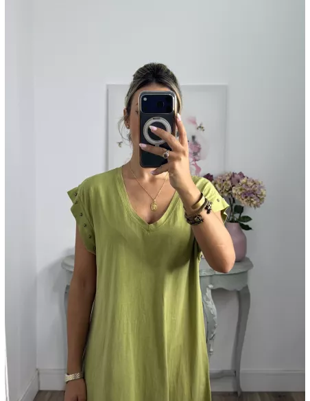 Vestido Daniela estrella verde