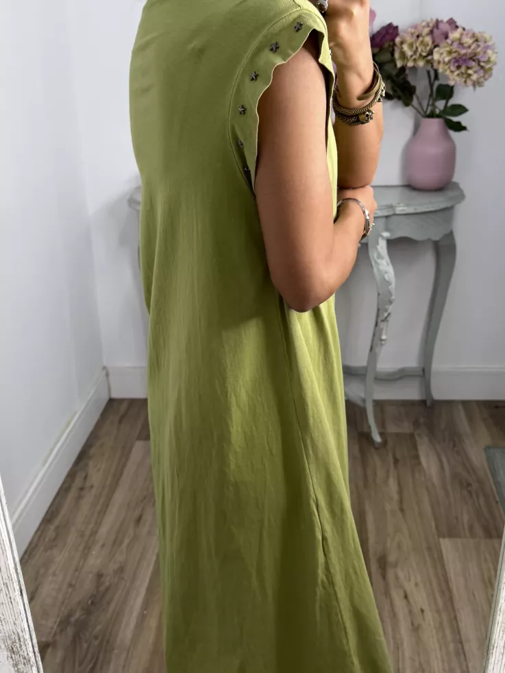 Vestido Daniela estrella verde