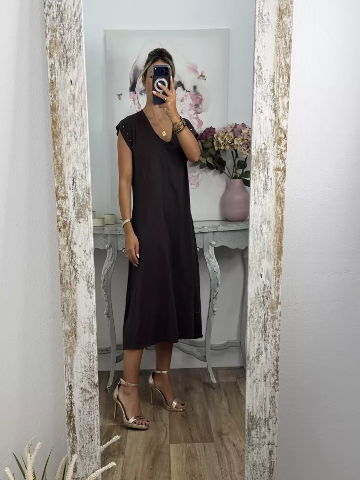 Vestido Daniela estrella choco