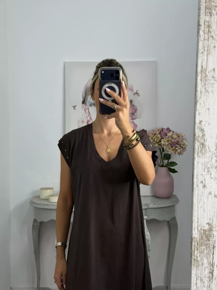 Vestido Daniela estrella choco